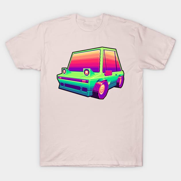 Retro Car T-Shirt by MadDesigner